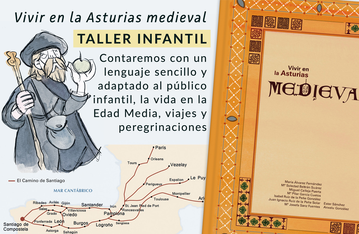 Vivir en la Asturias medieval, taller infantil de Pintar-Pintar